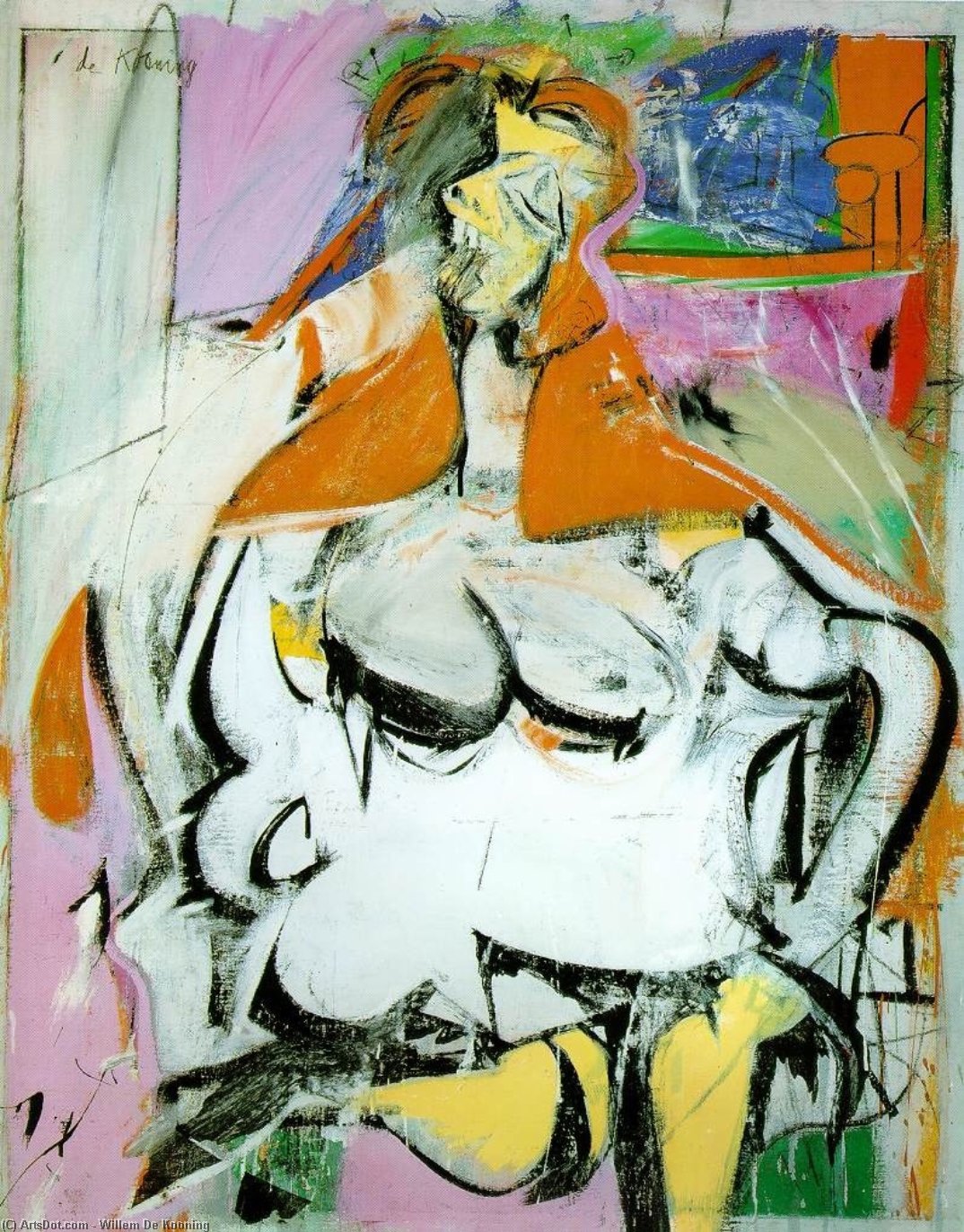WikiOO.org - Encyclopedia of Fine Arts - Maalaus, taideteos Willem De Kooning - Woman