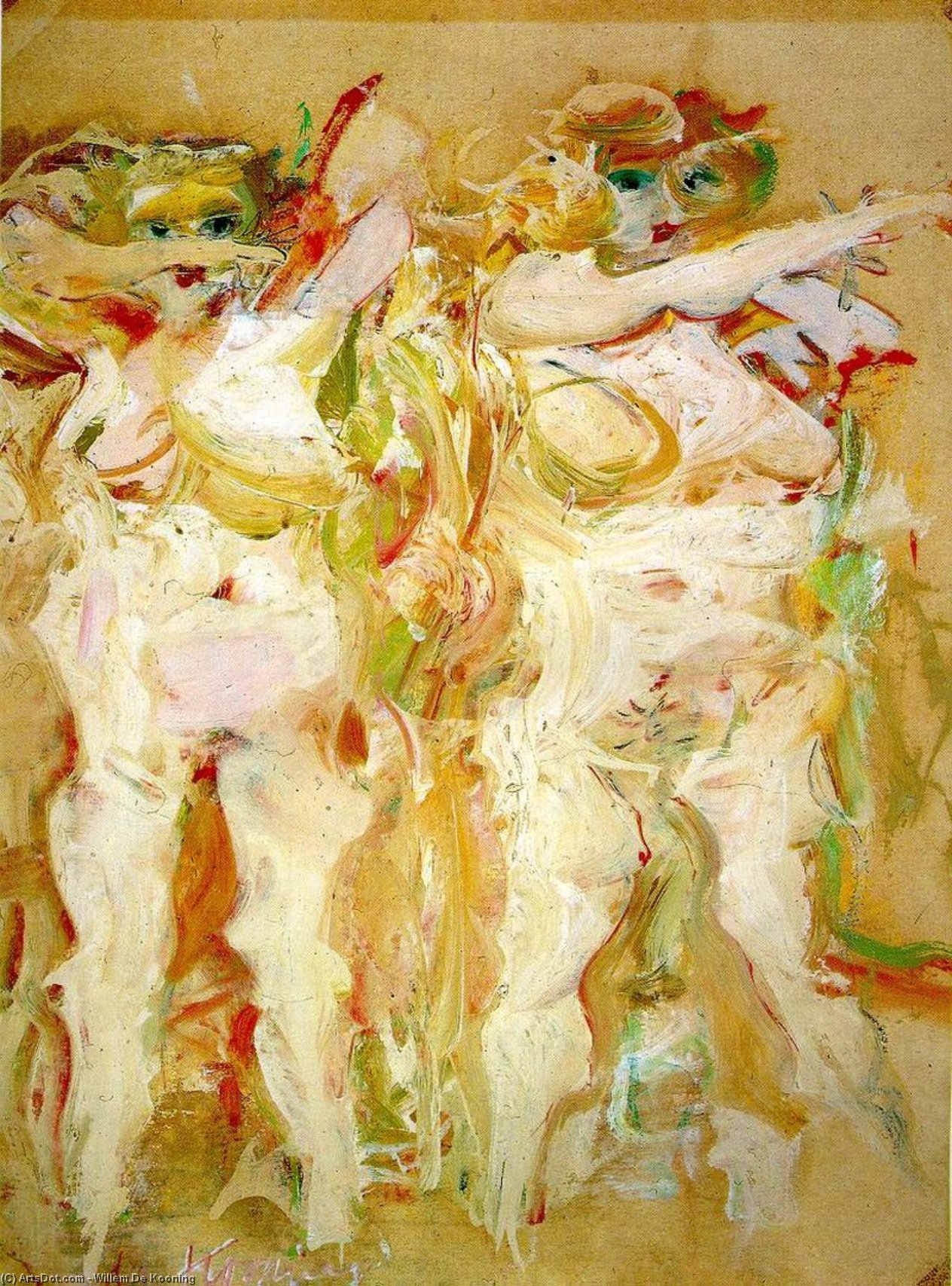 WikiOO.org - Encyclopedia of Fine Arts - Maľba, Artwork Willem De Kooning - Clam Diggers