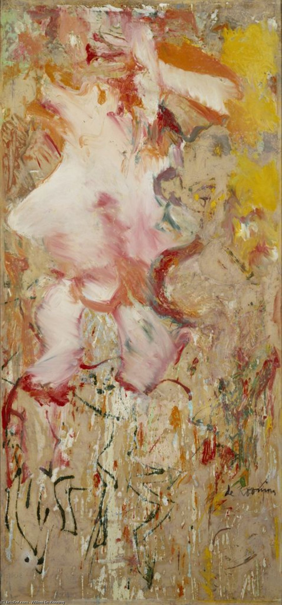 WikiOO.org - دایره المعارف هنرهای زیبا - نقاشی، آثار هنری Willem De Kooning - Woman
