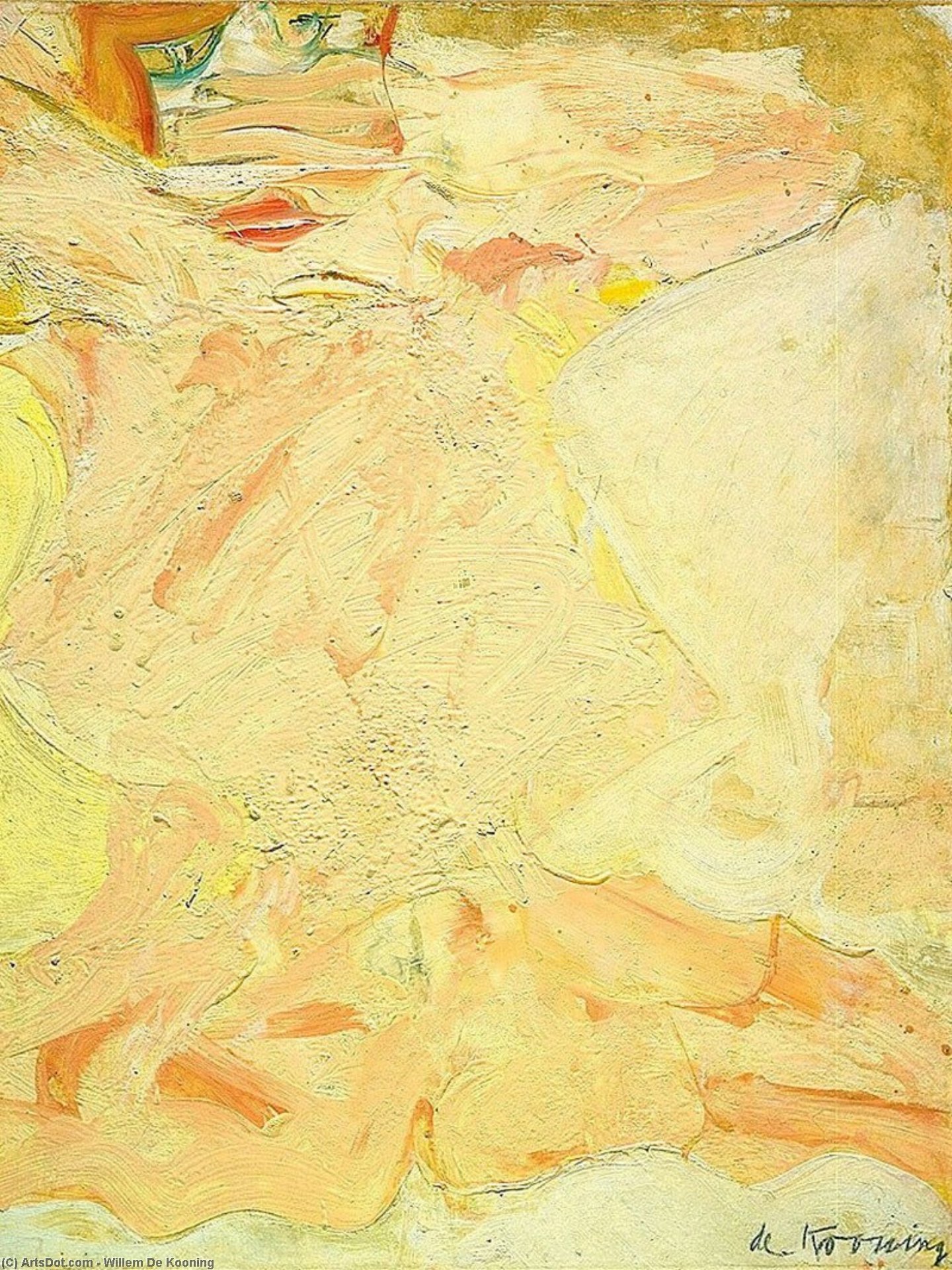 Wikioo.org – La Enciclopedia de las Bellas Artes - Pintura, Obras de arte de Willem De Kooning - mujer