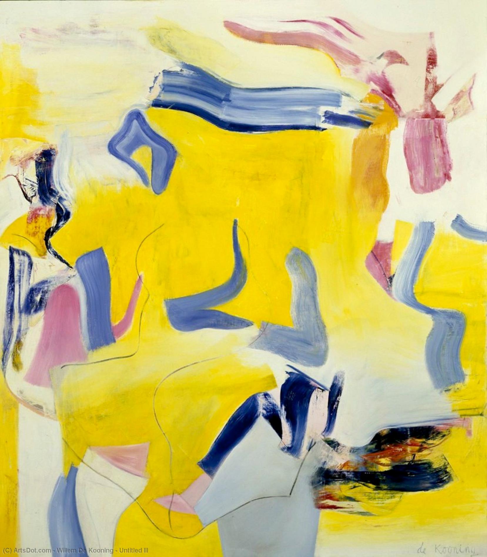 Wikioo.org - The Encyclopedia of Fine Arts - Painting, Artwork by Willem De Kooning - Untitled III