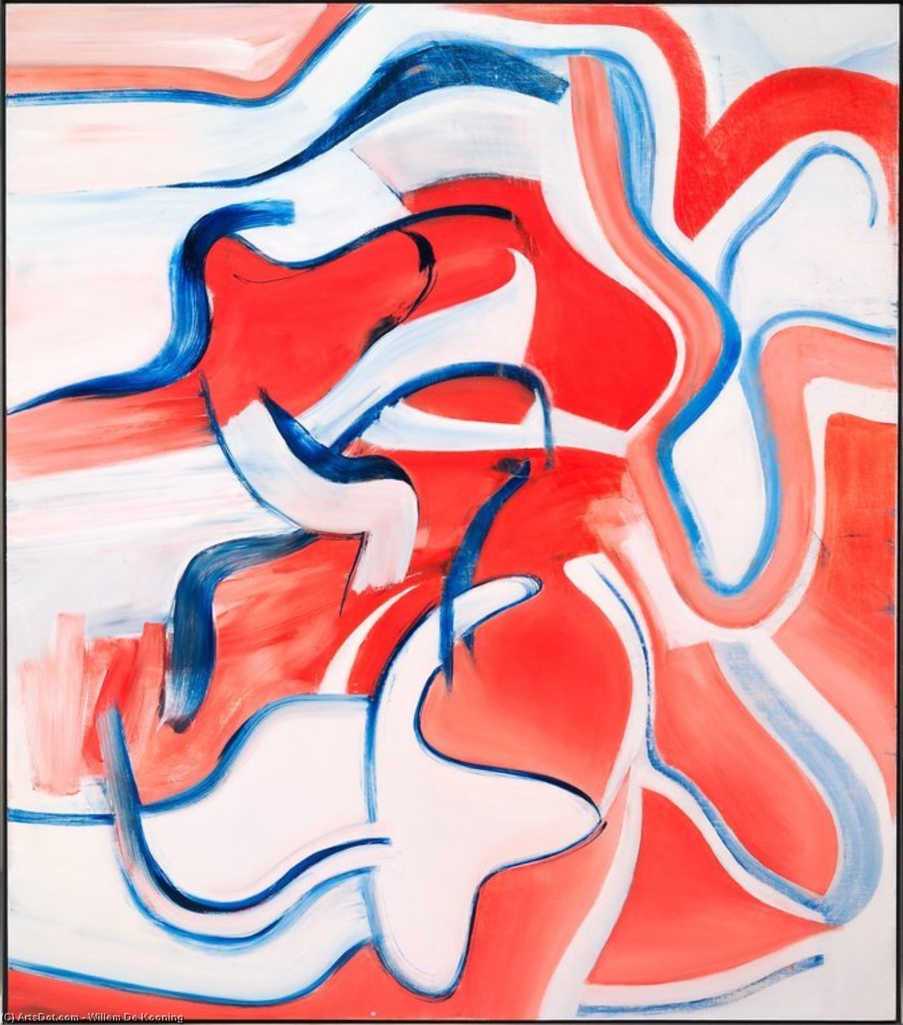 WikiOO.org - Енциклопедия за изящни изкуства - Живопис, Произведения на изкуството Willem De Kooning - Untitled XII