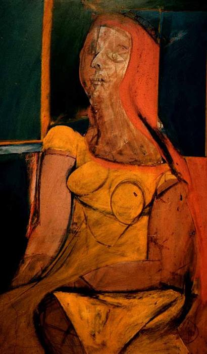 Wikioo.org - The Encyclopedia of Fine Arts - Painting, Artwork by Willem De Kooning - Queen of Hearts