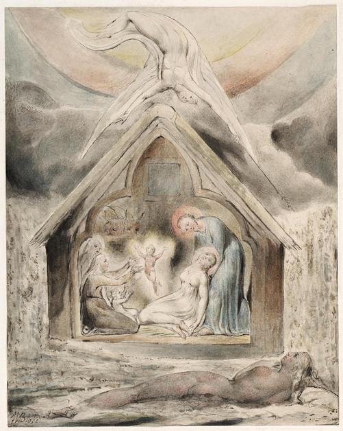 WikiOO.org - دایره المعارف هنرهای زیبا - نقاشی، آثار هنری William Blake - The Night of Peace