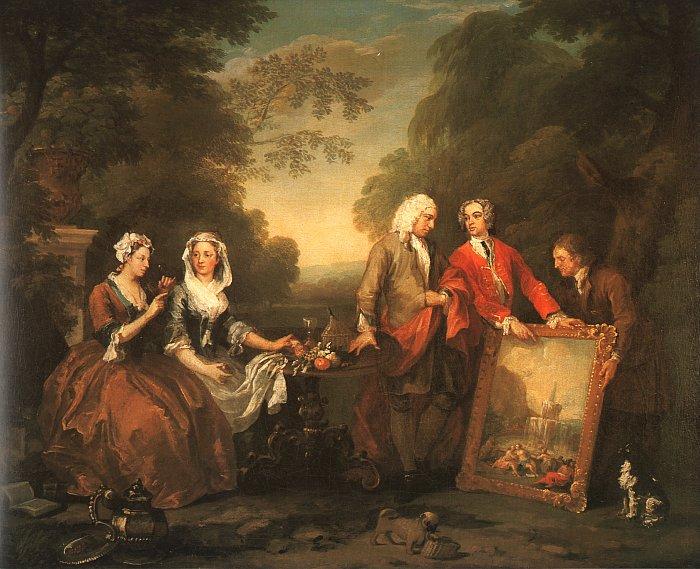 WikiOO.org - Енциклопедия за изящни изкуства - Живопис, Произведения на изкуството William Hogarth - The Fountaine Family