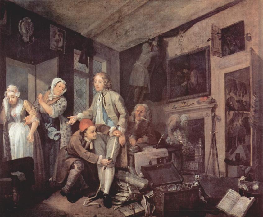 WikiOO.org - Encyclopedia of Fine Arts - Lukisan, Artwork William Hogarth - The heir