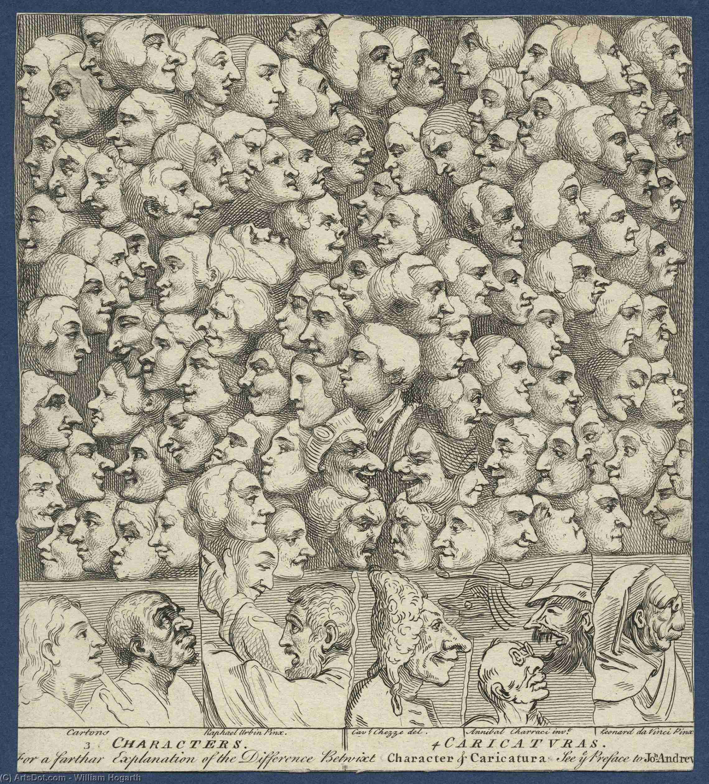 WikiOO.org - Εγκυκλοπαίδεια Καλών Τεχνών - Ζωγραφική, έργα τέχνης William Hogarth - Characters and Caricaturas