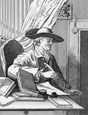 WikiOO.org - Енциклопедия за изящни изкуства - Живопис, Произведения на изкуството William Hogarth - English librettist Thomas Morell