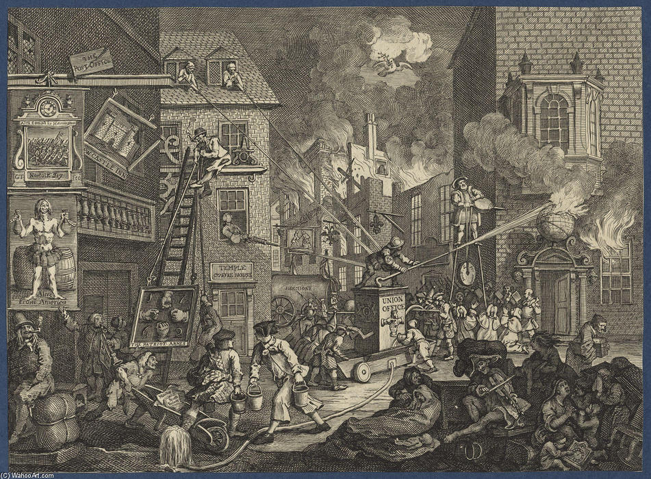 Wikioo.org - The Encyclopedia of Fine Arts - Painting, Artwork by William Hogarth - The Times'