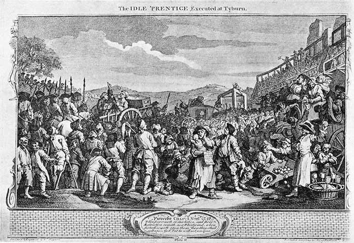 Wikioo.org - The Encyclopedia of Fine Arts - Painting, Artwork by William Hogarth - Tyburn Large