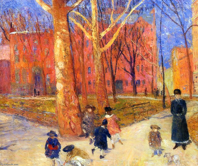 Wikioo.org - The Encyclopedia of Fine Arts - Painting, Artwork by William James Glackens - 29 Washington Square