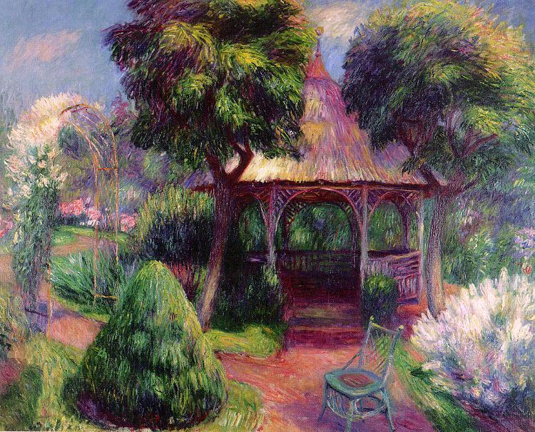 Wikioo.org - The Encyclopedia of Fine Arts - Painting, Artwork by William James Glackens - Garden in Hartford