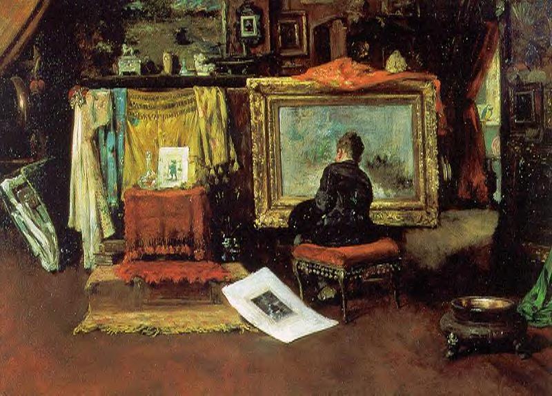Wikioo.org - The Encyclopedia of Fine Arts - Painting, Artwork by William Merritt Chase - The Tenth Street Studio