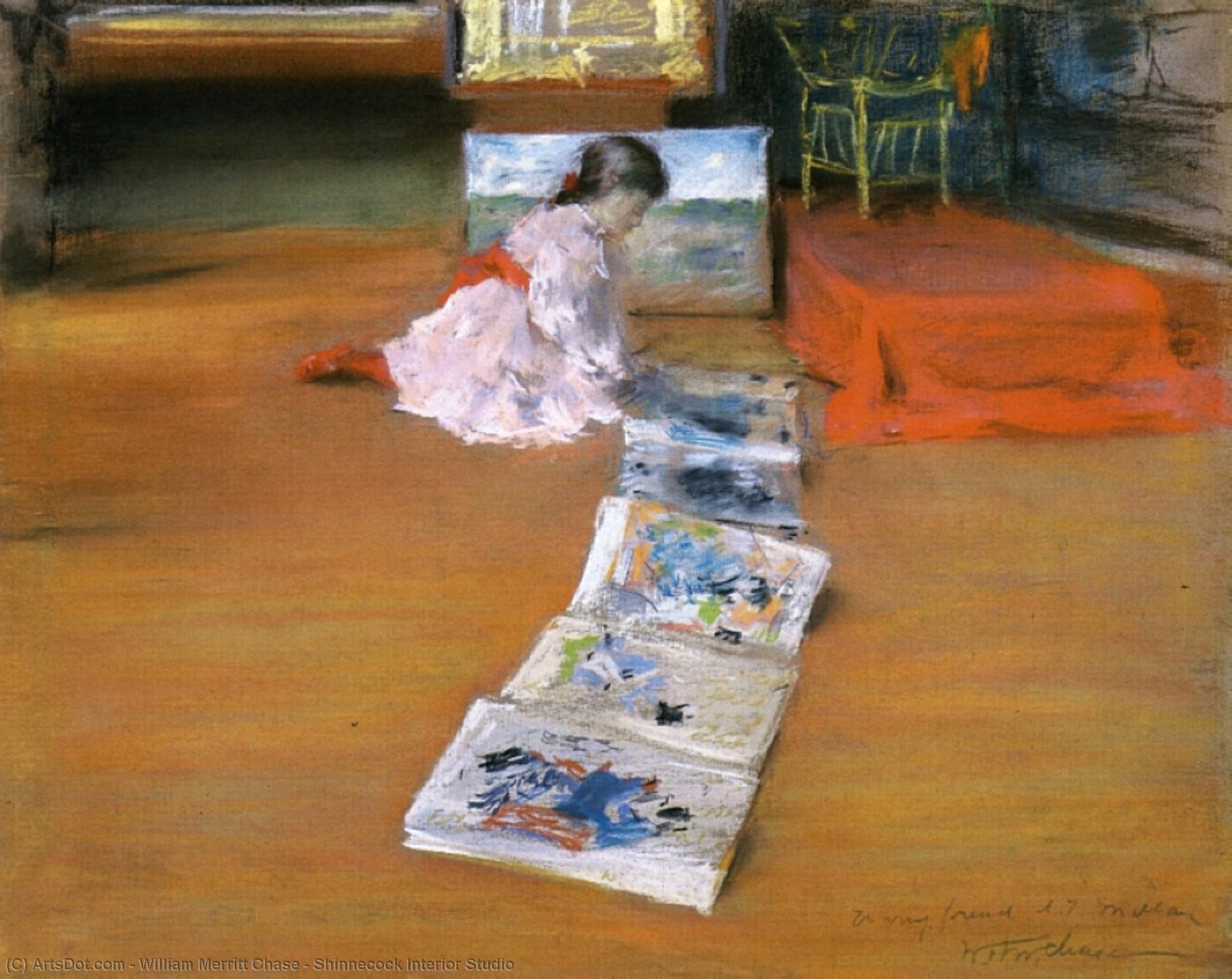 Wikioo.org - The Encyclopedia of Fine Arts - Painting, Artwork by William Merritt Chase - Shinnecock Interior Studio