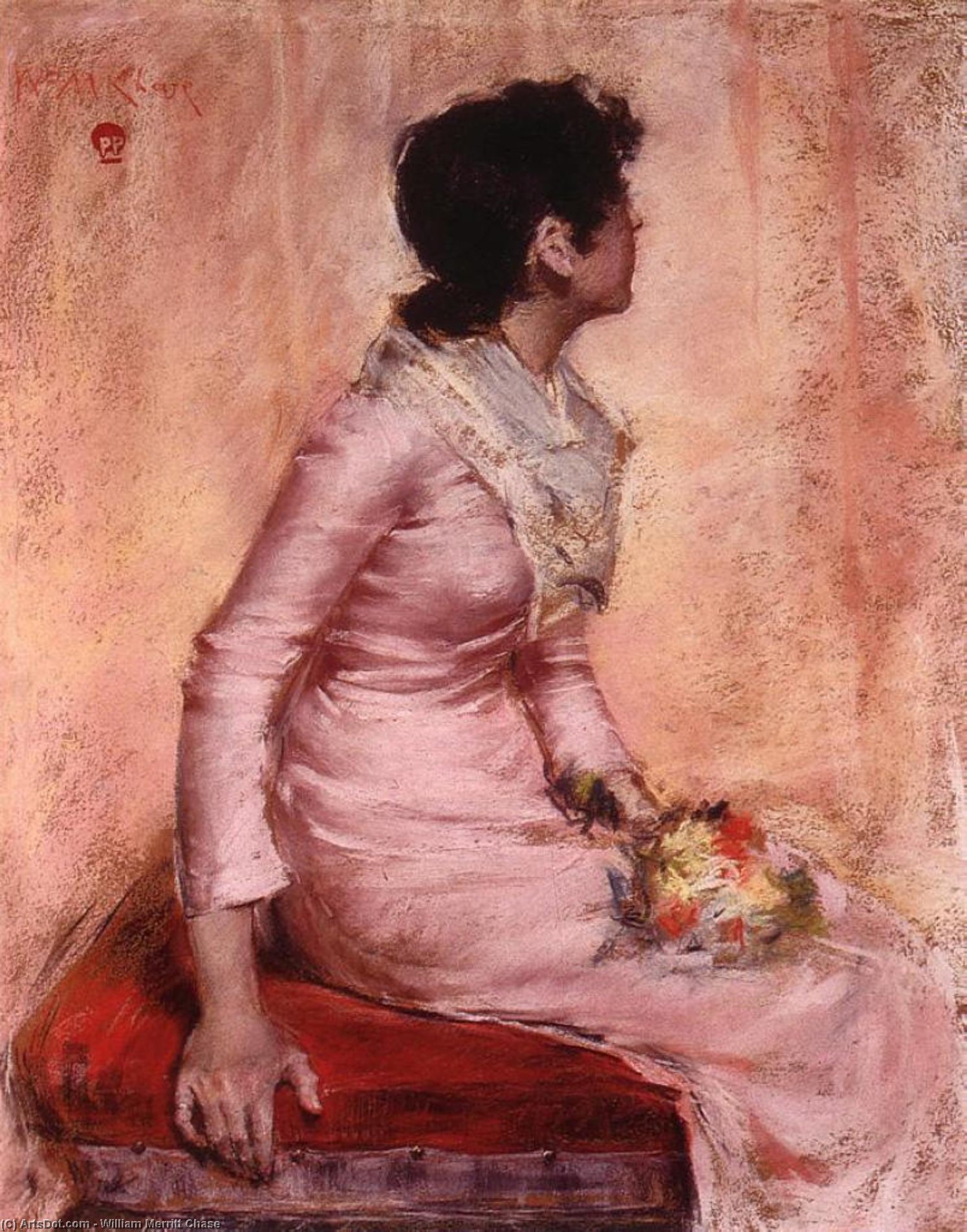 Wikioo.org - The Encyclopedia of Fine Arts - Painting, Artwork by William Merritt Chase - Surprise
