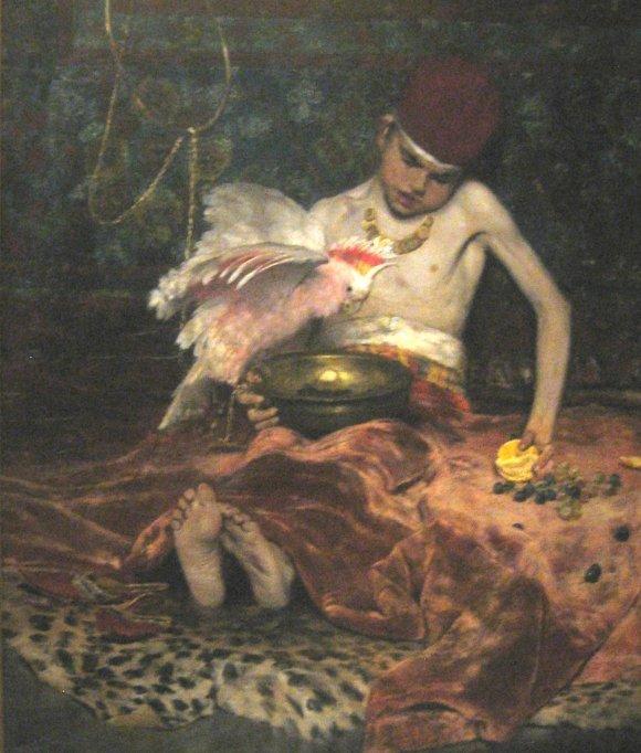 WikiOO.org - אנציקלופדיה לאמנויות יפות - ציור, יצירות אמנות William Merritt Chase - The Turkish Page