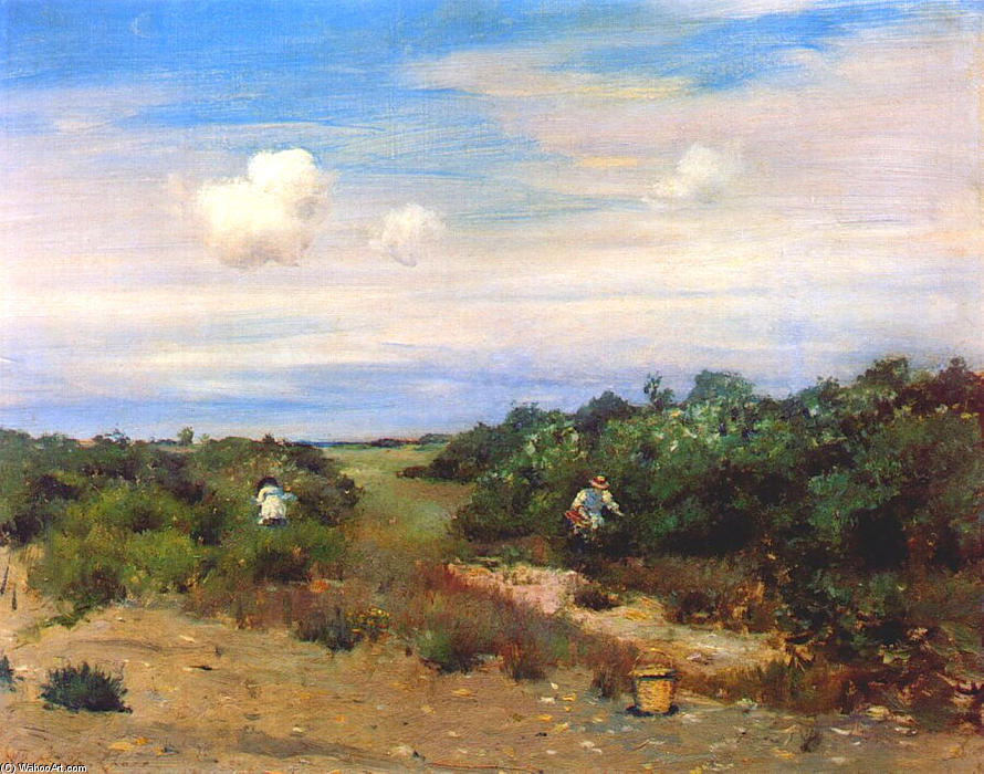 Wikioo.org - The Encyclopedia of Fine Arts - Painting, Artwork by William Merritt Chase - Shinnecock Hills, Long Island