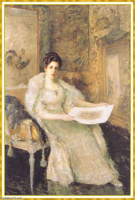 Wikioo.org - The Encyclopedia of Fine Arts - Painting, Artwork by William Merritt Chase - Portrait of Susan Watkins