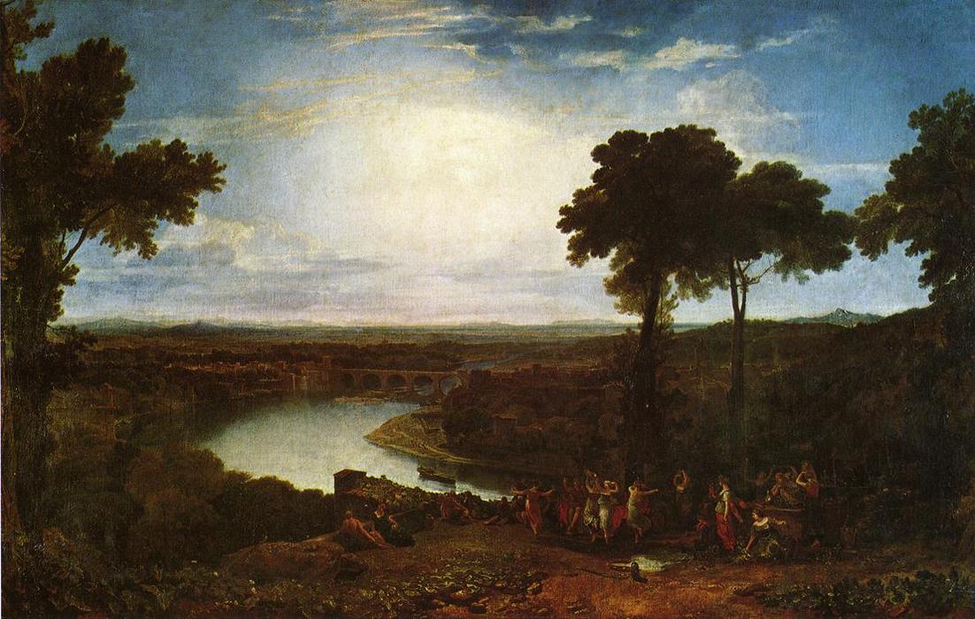 WikiOO.org - Encyclopedia of Fine Arts - Lukisan, Artwork William Turner - The Festival of the Opening of the Vintage, Macon