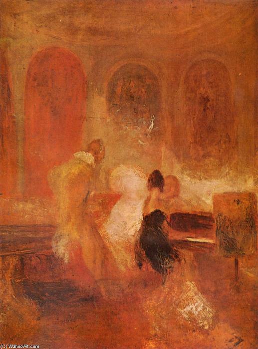 Wikioo.org - The Encyclopedia of Fine Arts - Painting, Artwork by William Turner - Music Company, Petworth