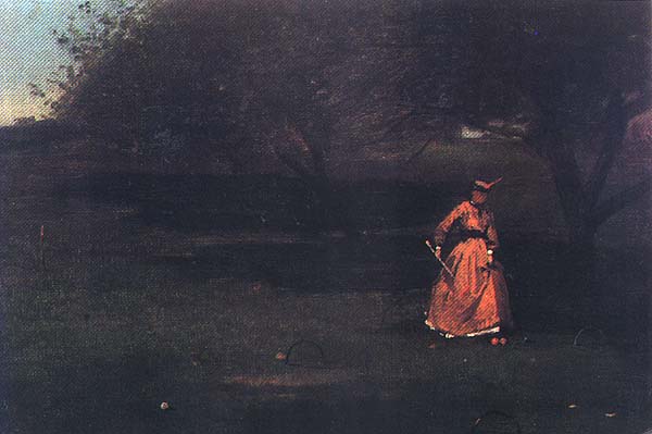 Wikioo.org - The Encyclopedia of Fine Arts - Painting, Artwork by Winslow Homer - Croquet Players