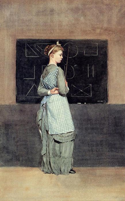 WikiOO.org - Encyclopedia of Fine Arts - Lukisan, Artwork Winslow Homer - Blackboard
