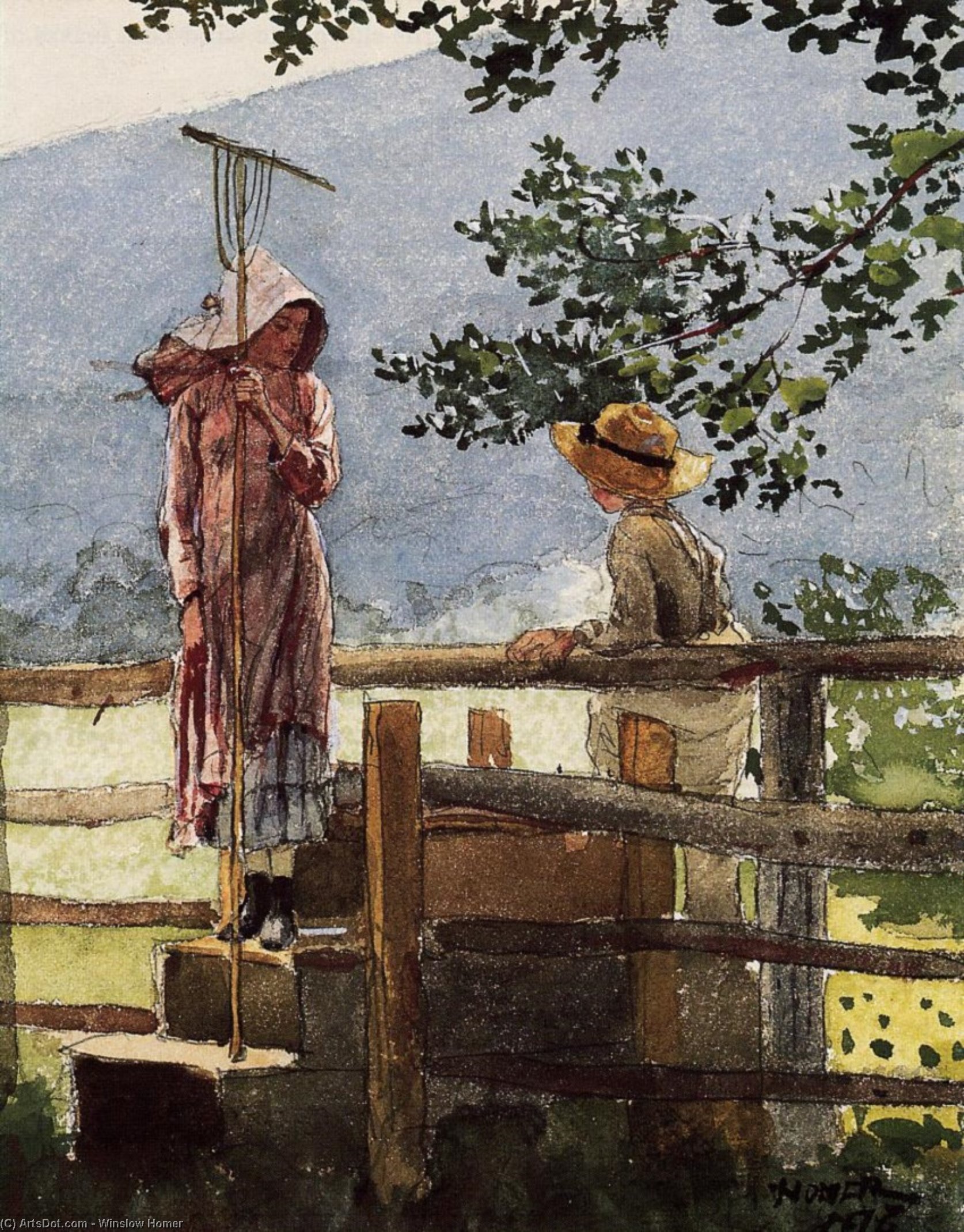 WikiOO.org – 美術百科全書 - 繪畫，作品 Winslow Homer - 春天