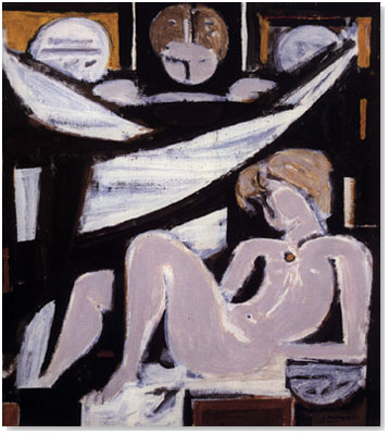 Wikioo.org - The Encyclopedia of Fine Arts - Painting, Artwork by Yiannis Moralis - Funerary Composition V