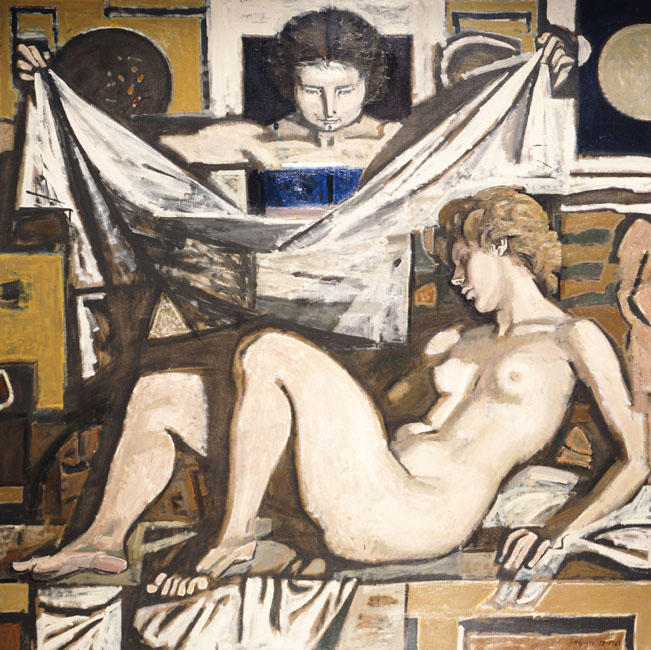 Wikioo.org - The Encyclopedia of Fine Arts - Painting, Artwork by Yiannis Moralis - Funerary Composition III
