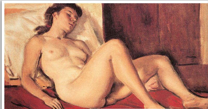Wikioo.org - The Encyclopedia of Fine Arts - Painting, Artwork by Yiannis Moralis - Girl sleeping