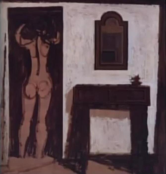 Wikioo.org – L'Enciclopedia delle Belle Arti - Pittura, Opere di Yiannis Moralis - nudo in un spazio