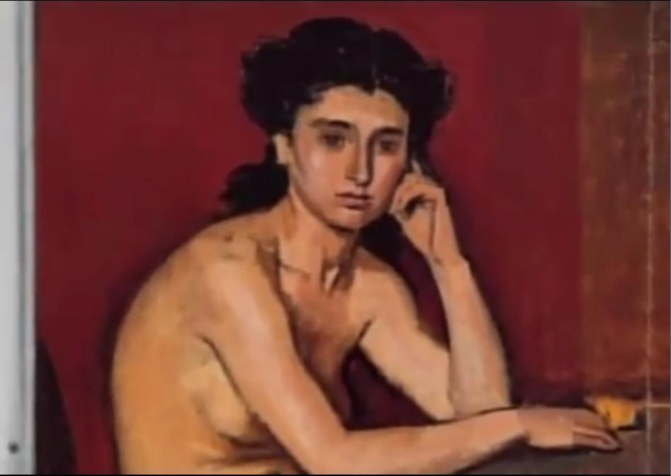 Wikioo.org - The Encyclopedia of Fine Arts - Painting, Artwork by Yiannis Moralis - Portrait of a woman (detail)