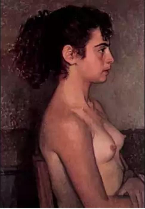 WikiOO.org – 美術百科全書 - 繪畫，作品 Yiannis Moralis - 肖像的女孩
