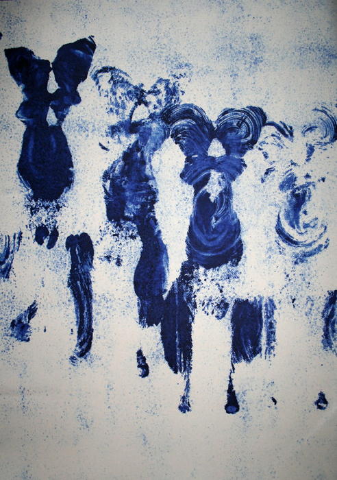 Wikioo.org - The Encyclopedia of Fine Arts - Painting, Artwork by Yves Klein - Untitled Anthropometry (ANT, 123)