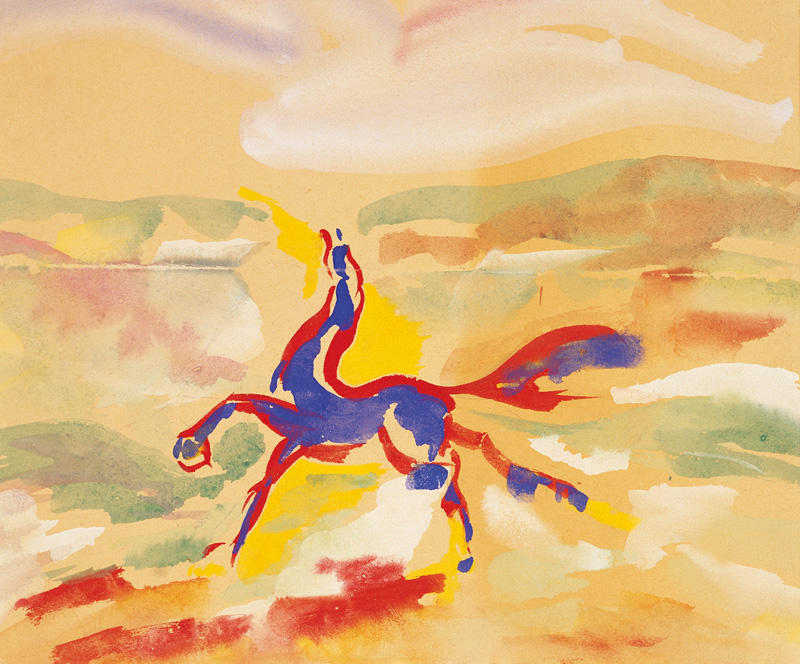 WikiOO.org - Encyclopedia of Fine Arts - Maalaus, taideteos Yves Klein - Horse 