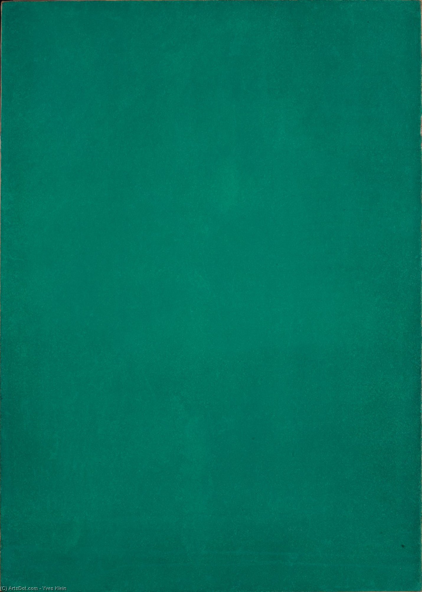 Wikioo.org - The Encyclopedia of Fine Arts - Painting, Artwork by Yves Klein - Monochrome vert