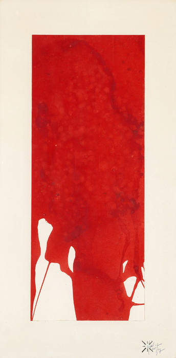 WikiOO.org - Encyclopedia of Fine Arts - Lukisan, Artwork Yves Klein - Monochrome Red Untitled