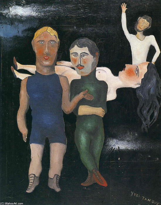 WikiOO.org - Encyclopedia of Fine Arts - Målning, konstverk Yves Tanguy - The Travelling Performers
