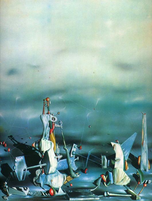 Wikioo.org - The Encyclopedia of Fine Arts - Painting, Artwork by Yves Tanguy - Palace on windows rocks