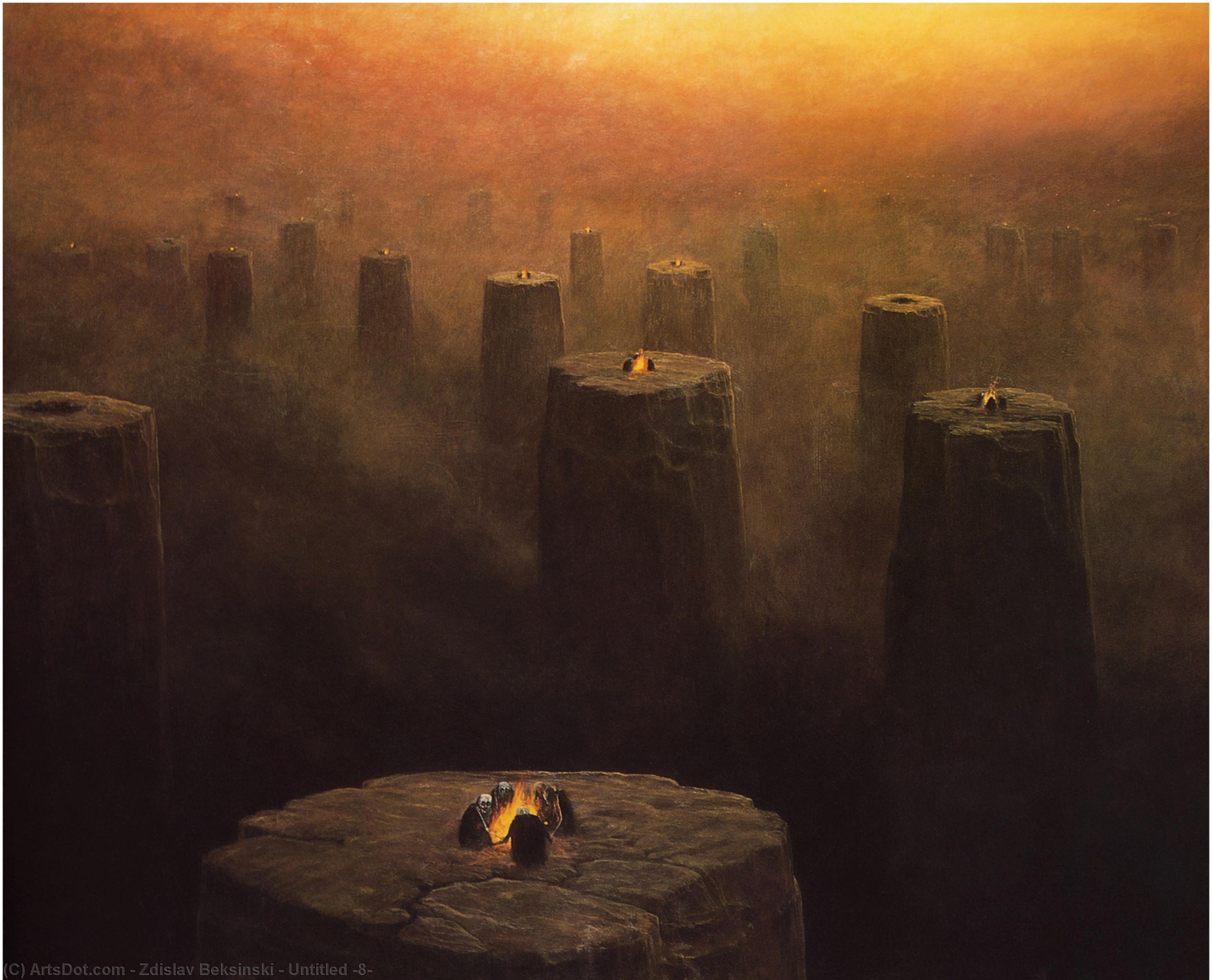 WikiOO.org - אנציקלופדיה לאמנויות יפות - ציור, יצירות אמנות Zdislav Beksinski - Untitled (8)