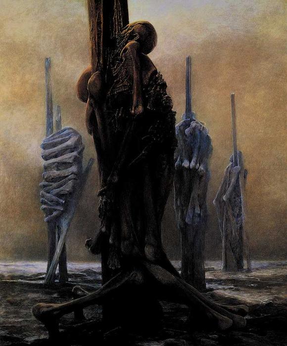 WikiOO.org - אנציקלופדיה לאמנויות יפות - ציור, יצירות אמנות Zdislav Beksinski - Untitled (40)