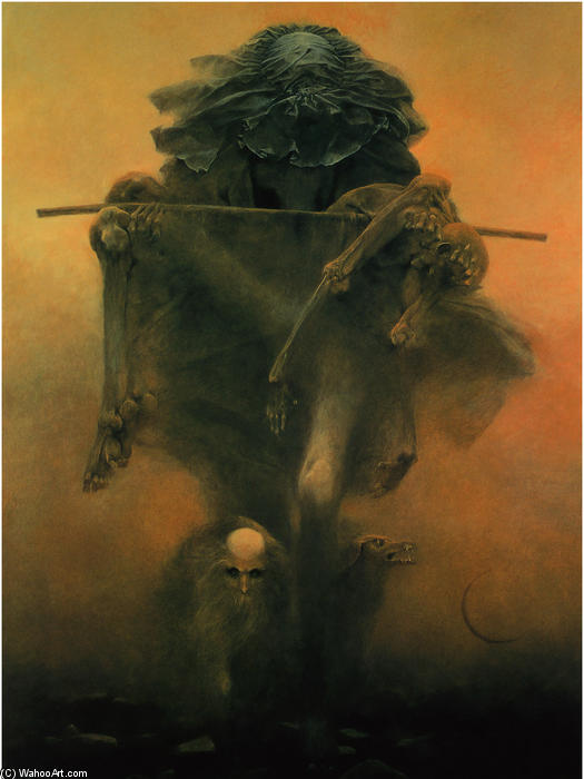 Wikioo.org - สารานุกรมวิจิตรศิลป์ - จิตรกรรม Zdislav Beksinski - Untitled (75)
