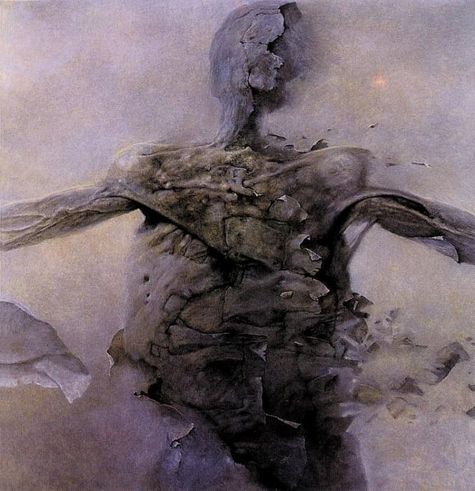 WikiOO.org - Enciklopedija dailės - Tapyba, meno kuriniai Zdislav Beksinski - Untitled (144)