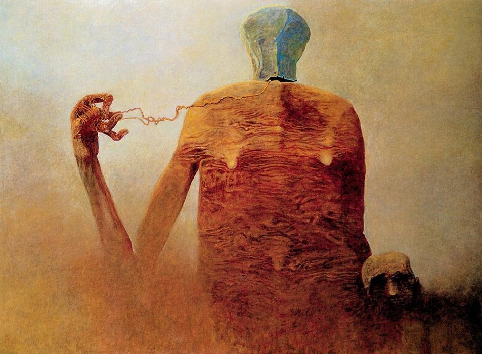 Wikioo.org - สารานุกรมวิจิตรศิลป์ - จิตรกรรม Zdislav Beksinski - Untitled (160)