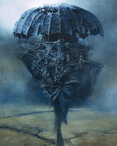WikiOO.org - دایره المعارف هنرهای زیبا - نقاشی، آثار هنری Zdislav Beksinski - Untitled (166)