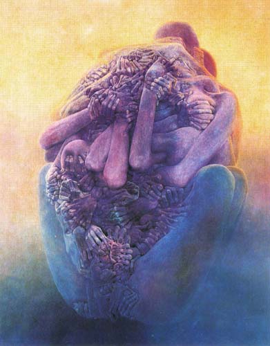 WikiOO.org - אנציקלופדיה לאמנויות יפות - ציור, יצירות אמנות Zdislav Beksinski - Untitled (170)