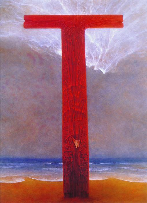 WikiOO.org - دایره المعارف هنرهای زیبا - نقاشی، آثار هنری Zdislav Beksinski - Untitled (184)