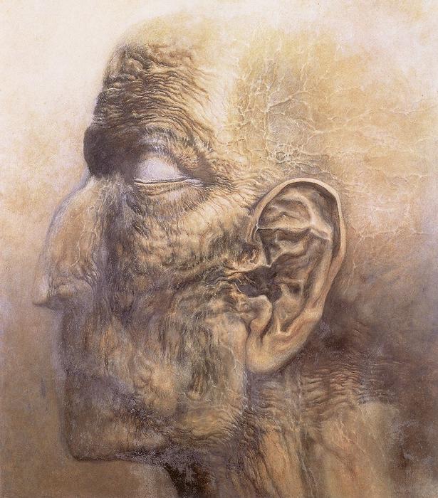 Wikoo.org - موسوعة الفنون الجميلة - اللوحة، العمل الفني Zdislav Beksinski - Untitled (198)