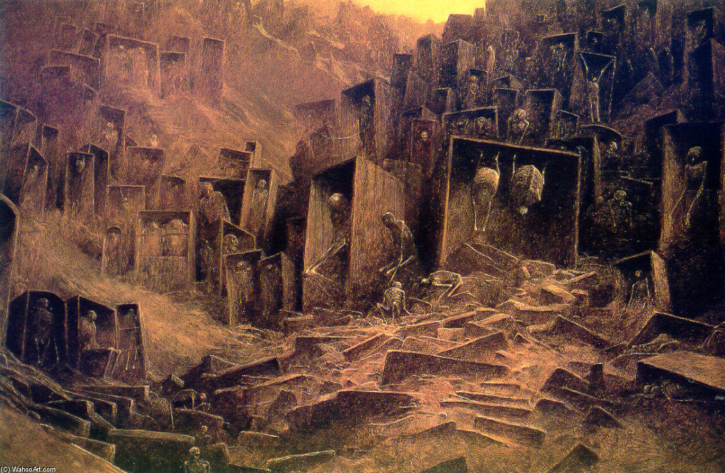Wikioo.org - สารานุกรมวิจิตรศิลป์ - จิตรกรรม Zdislav Beksinski - Untitled (326)