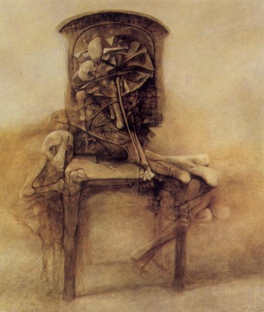 Wikioo.org - สารานุกรมวิจิตรศิลป์ - จิตรกรรม Zdislav Beksinski - Untitled (452)
